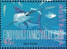 FindYourStampsValue: The World Down Under: Black marlin