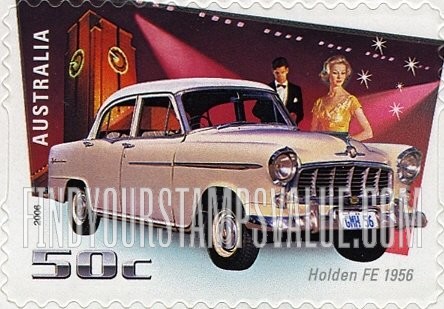 FindYourStampsValue: Cars and Trucks: 1956 Holden FE