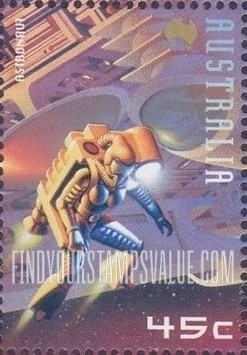FindYourStampsValue: Space: Astronaut, vertical