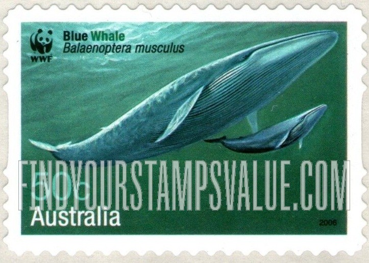 FindYourStampsValue: Worldwide Fund for Nature (WWF): Blue whale