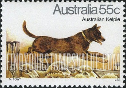FindYourStampsValue: Australian kelpie