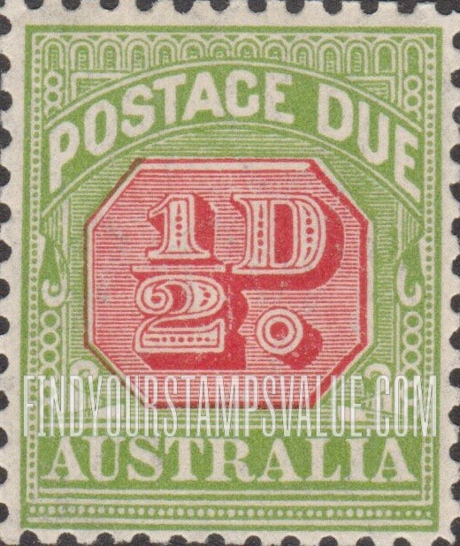 FindYourStampsValue: POSTAGE DUE - Numeral Value