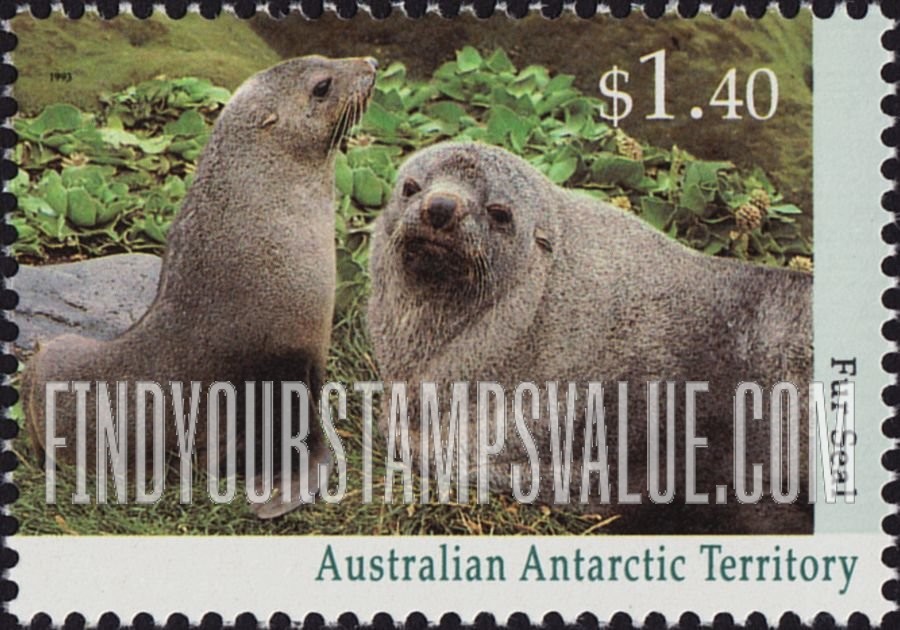 FindYourStampsValue: AUSTRALIAN ANTARCTIC TERRITORY - Regional Wildlife: Fur seals