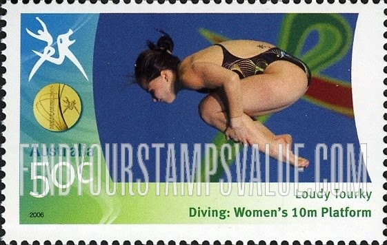 FindYourStampsValue: Medalists at Commonwealth Games: Loudy Tourky