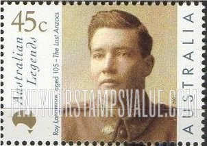 FindYourStampsValue: Legends Type of 1997: Roy Longmore