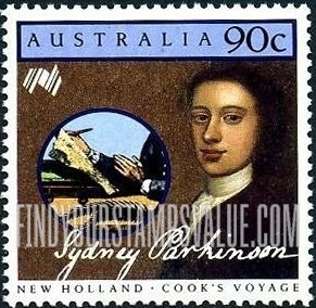 FindYourStampsValue: Cook’s New Holland Expedition: Parkinson