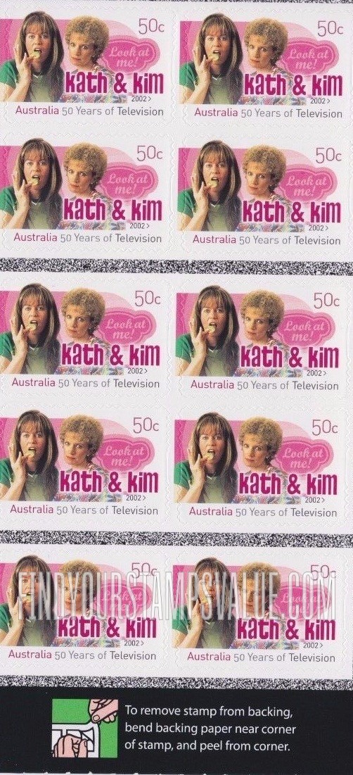 FindYourStampsValue: Television in Australia, 50th Anniversary: Kath & Kim