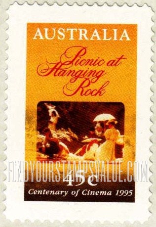 FindYourStampsValue: Poster, scene from: Picnic at Hanging Rock, 1970s