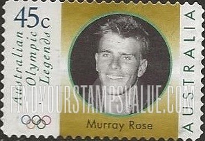 FindYourStampsValue: Legends Type of 1997: Murray Rose