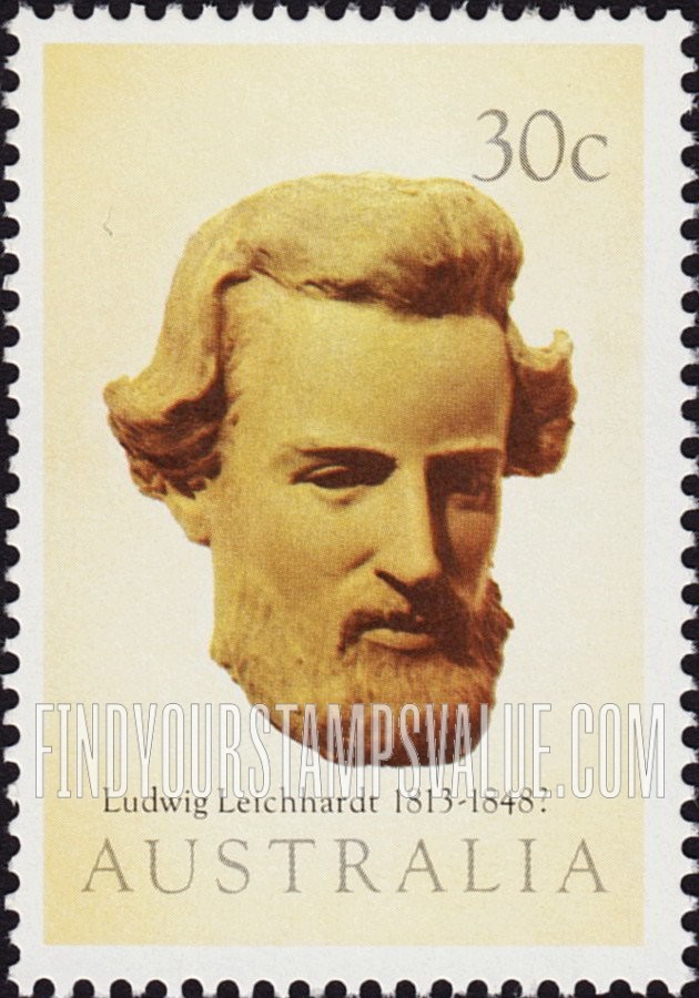 FindYourStampsValue: Inland Explorers: Ludwig Leichhardt (1813-48)