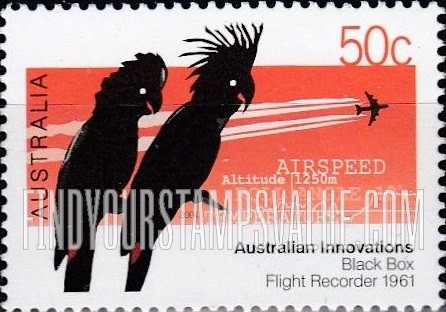 FindYourStampsValue: Australian Innovations: Black box flight recorder, 1961