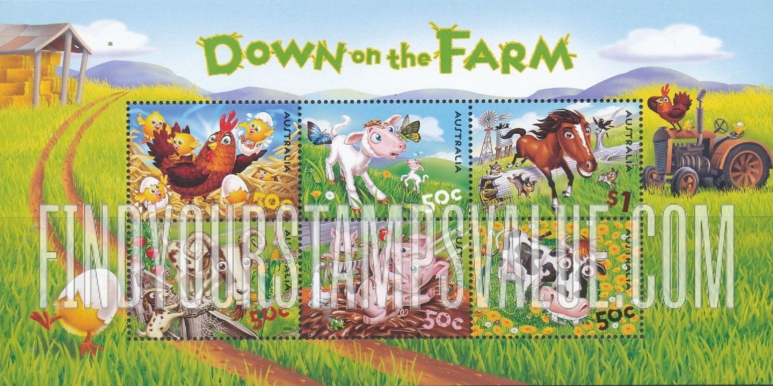 FindYourStampsValue: Down on the Farm