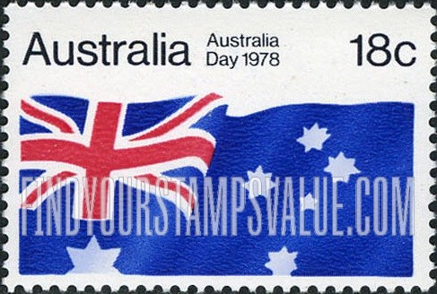 FindYourStampsValue: Australian Flag
