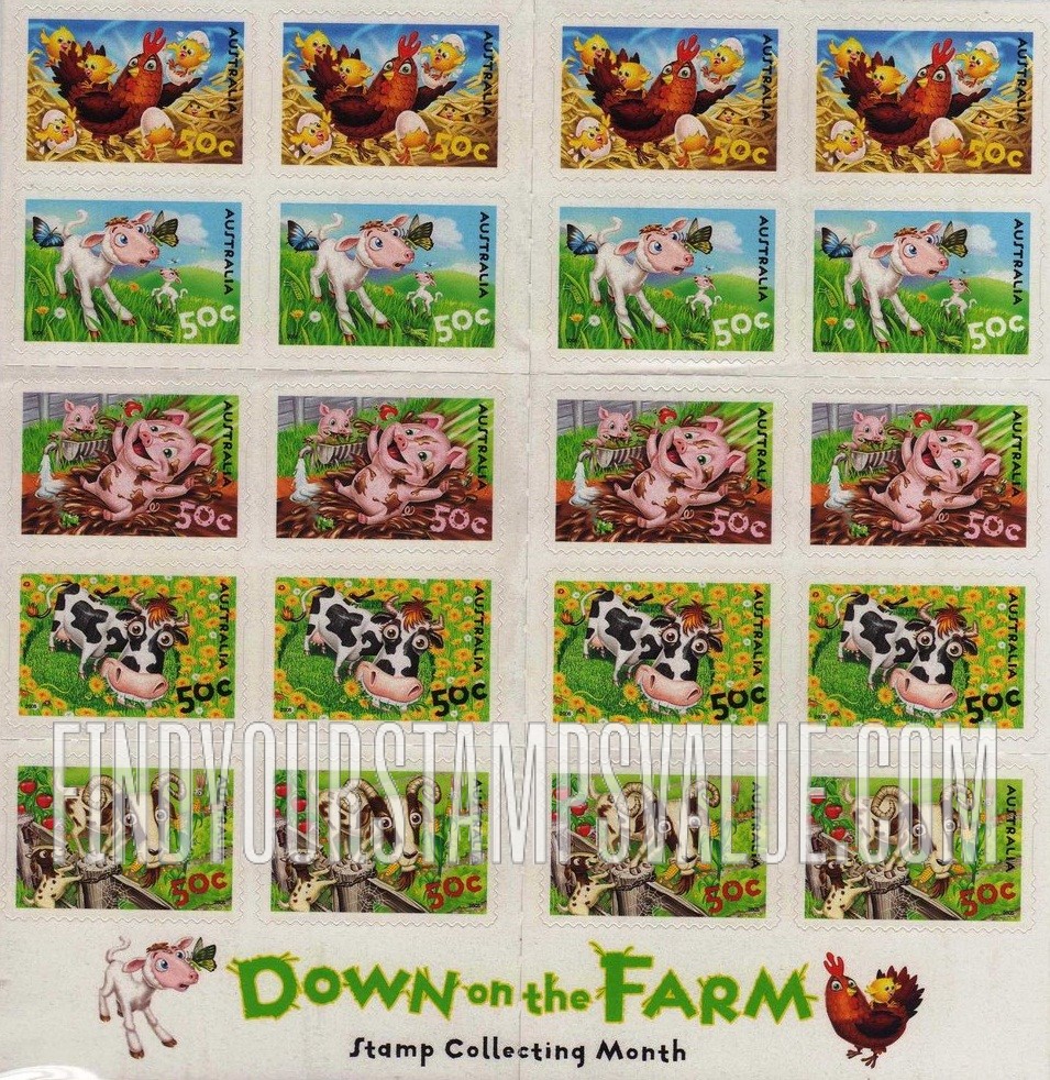 FindYourStampsValue: Down on the Farm