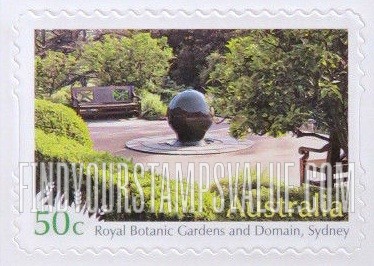 FindYourStampsValue: Botanical Gardens: Royal Botanic Gardens and Domain, Sydney