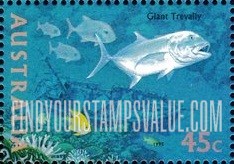 FindYourStampsValue: The World Down Under: Giant trevally