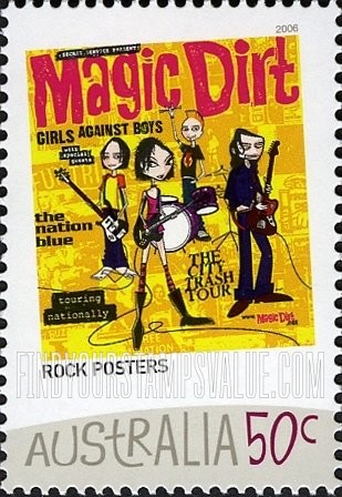 FindYourStampsValue: Rock Posters: Magic Dirt Tour, 2002