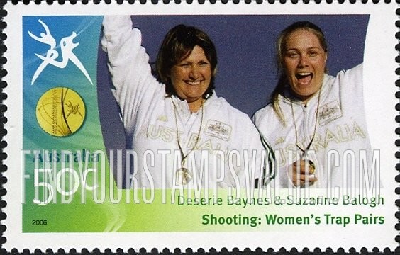 FindYourStampsValue: Medalists at Commonwealth Games: Deserie Baynes & Suzanne Balogh