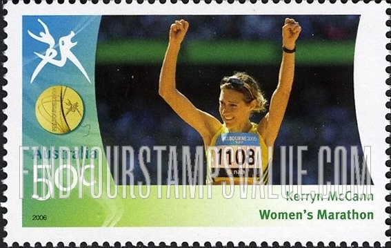 FindYourStampsValue: Medalists at Commonwealth Games: Kerryn McCann