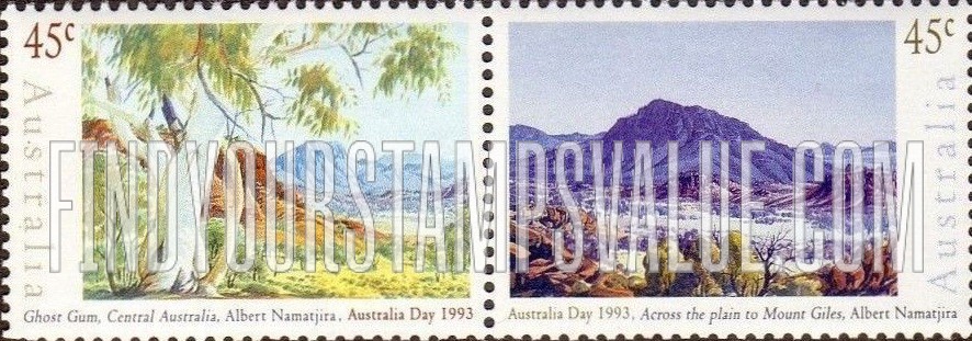 FindYourStampsValue: Watercolor Paintings by Albert Namatjira