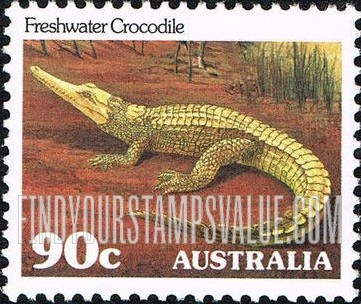 FindYourStampsValue: Freshwater crocodile