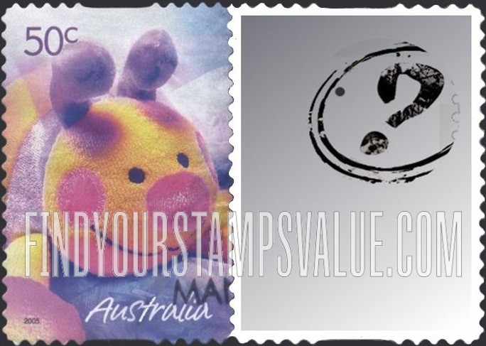 FindYourStampsValue: Greetings Types of 2005 With Personalized Photo at Right Like Type: Child’s Plush Toy