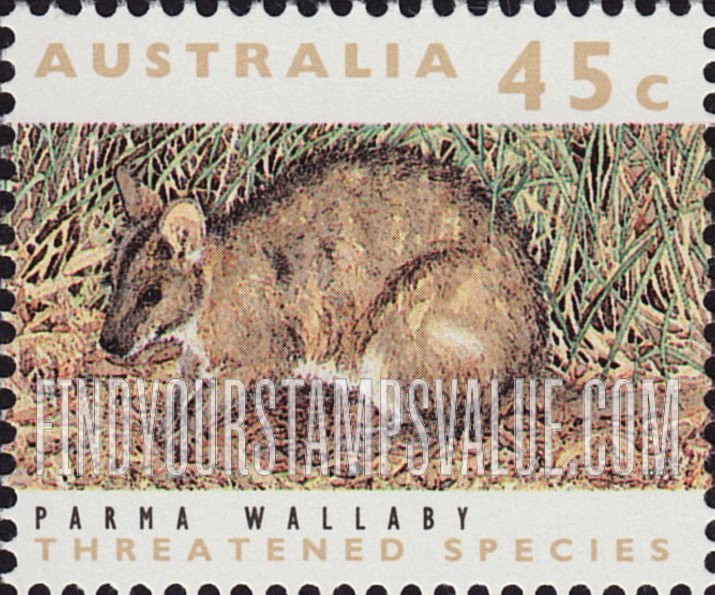 FindYourStampsValue: Threatened Species: Parma wallaby