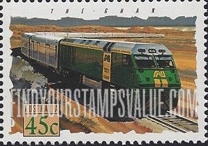 FindYourStampsValue: Trains: The Ghan