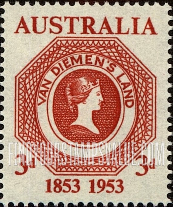 FindYourStampsValue: Tasmania’s first postage stamps, centennial