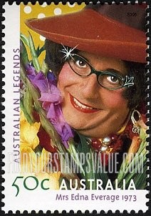 FindYourStampsValue: Mrs. Edna Everage, 1973