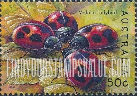 FindYourStampsValue: Insects: Vedalia ladybird