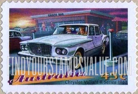 FindYourStampsValue: Classic Cars: 1962 Chrysler Valiant R Series
