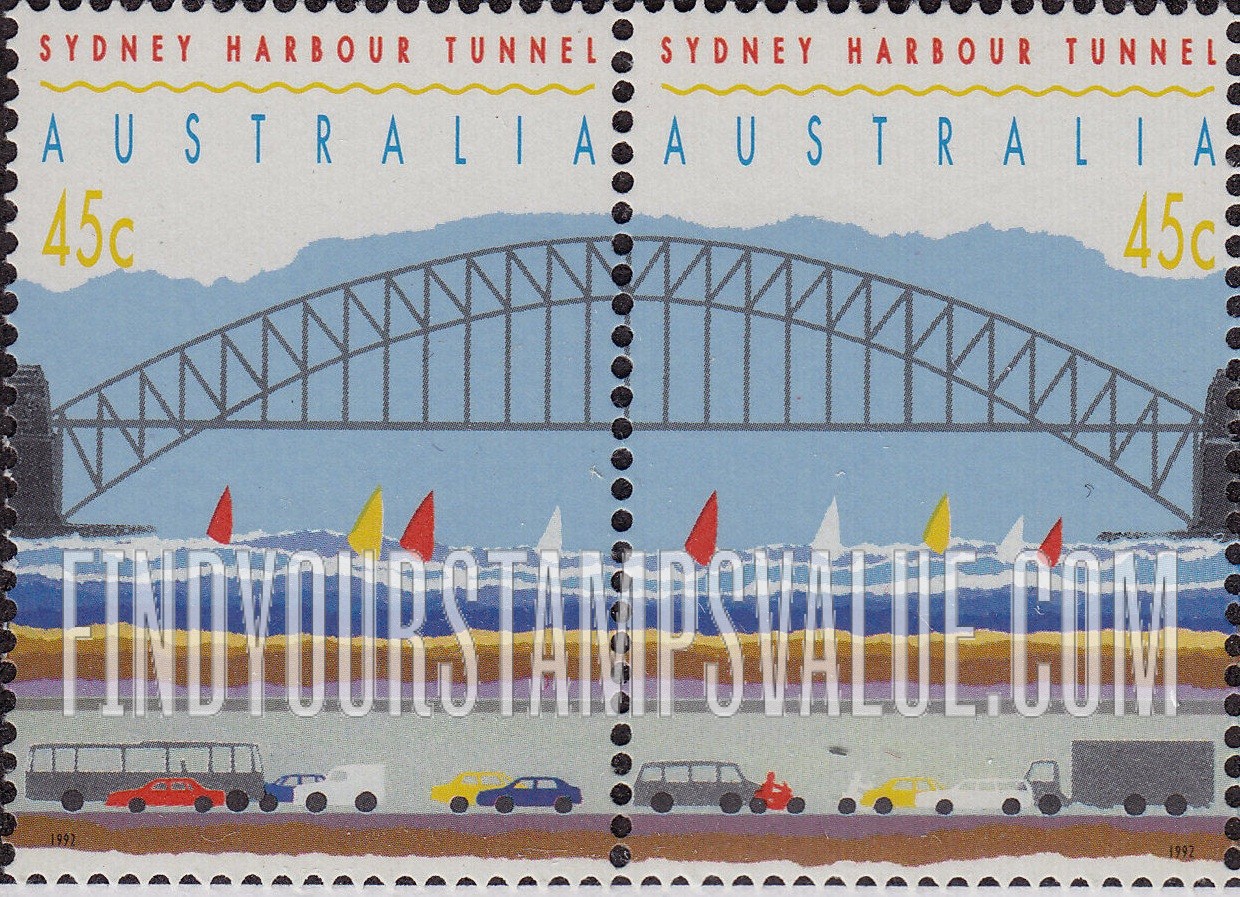 FindYourStampsValue: Opening of Sydney Harbor Tunnel, August 29