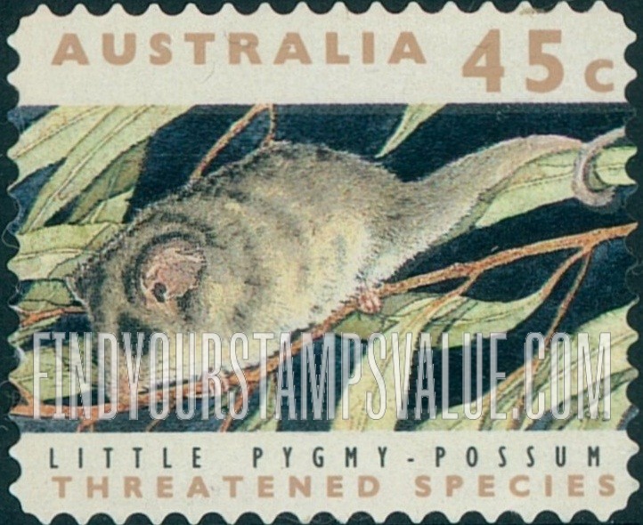 FindYourStampsValue: Threatened Species: Little pygmy possum