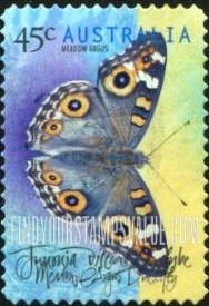 FindYourStampsValue: Butterflies: Meadow argus