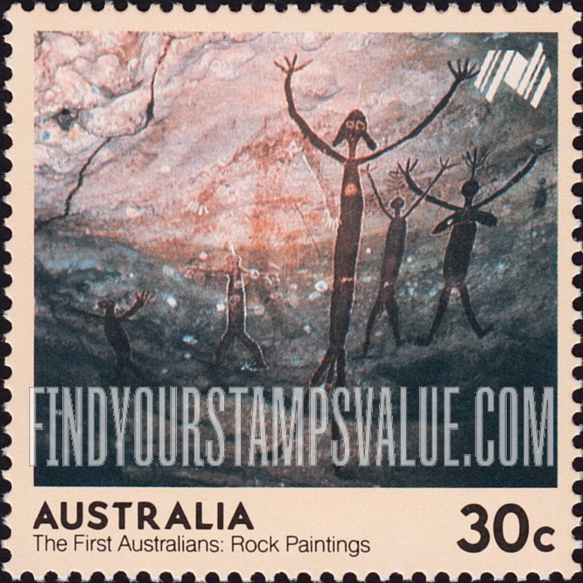 FindYourStampsValue: European Settlement Bicentenary: Quinkan Gallery, Cape York, Queensland