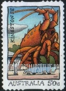 FindYourStampsValue: Tourist Attractions: Big Lobster, Kingston Southeast, South Australia