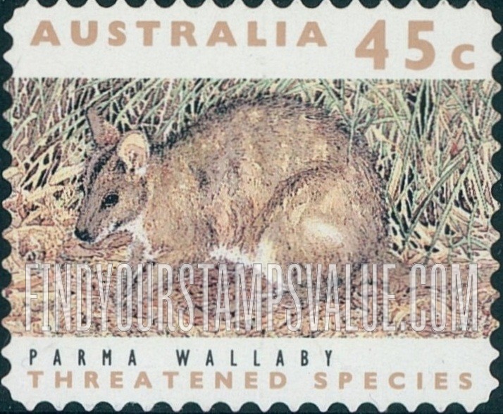 FindYourStampsValue: Threatened Species: Parma wallaby