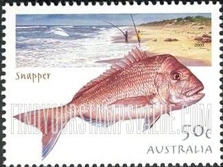 FindYourStampsValue: Fish: Snapper