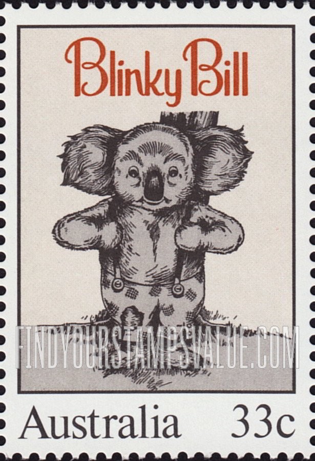 FindYourStampsValue: Illustrations from classic children’s books: Blinky Bill, by Dorothy Wall