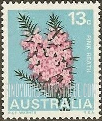FindYourStampsValue: Pink heath, Victoria: Flowers in Natural Colors