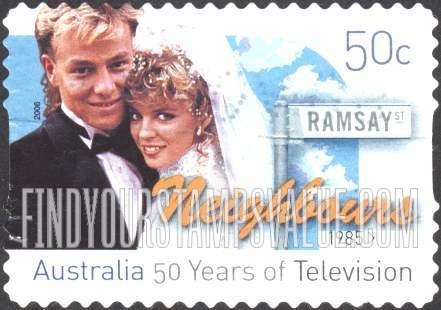 FindYourStampsValue: Television in Australia, 50th Anniversary: Neighbours