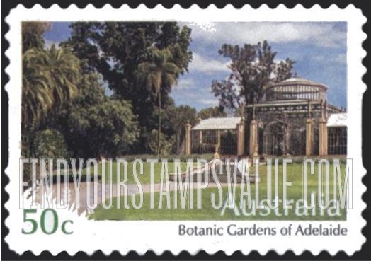 FindYourStampsValue: Botanical Gardens: Botanic Gardens of Adelaide