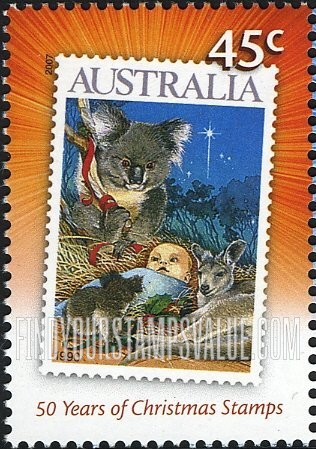 FindYourStampsValue: Christmas: Nativity, vertical
