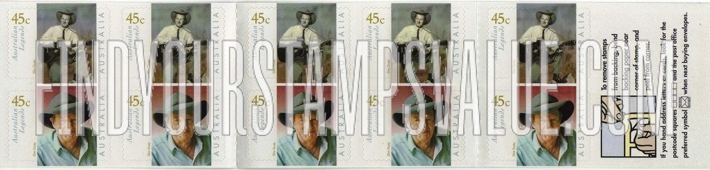 FindYourStampsValue: Australian Legends Type of 1997