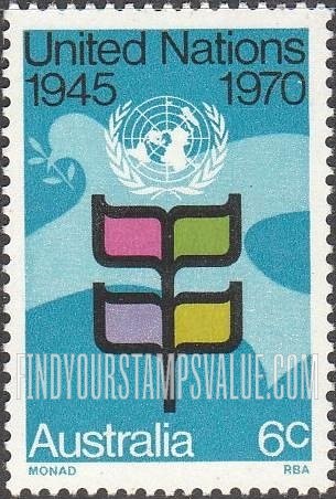 FindYourStampsValue: UN Emblem, Dove and Symbols