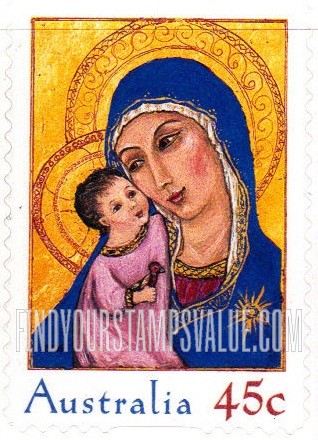 FindYourStampsValue: Christmas: Madonna and Child