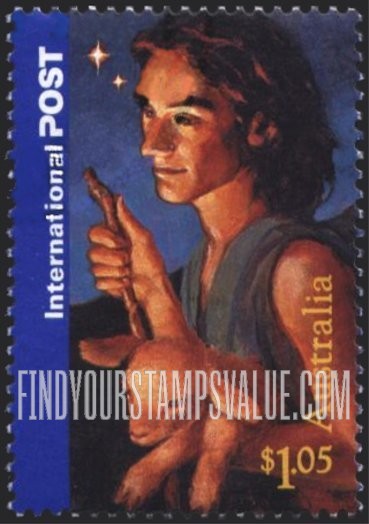 FindYourStampsValue: Christmas: Shepherd and lam