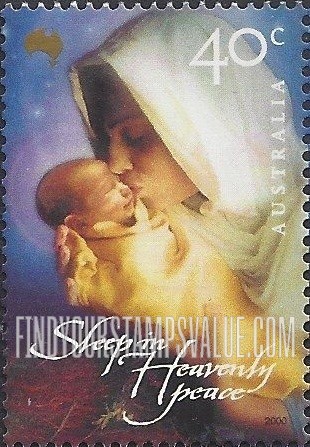 FindYourStampsValue: Christmas: Madonna and child