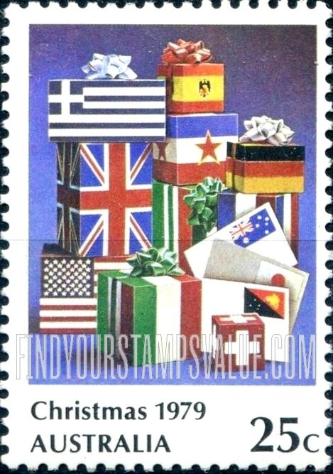FindYourStampsValue: Christmas Letters, Flagwrapped Parcels